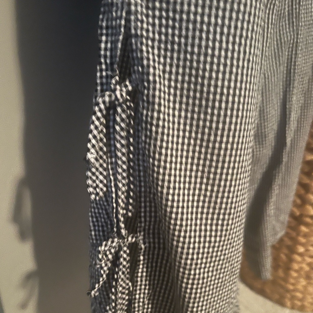 Aerie Black and White Gingham Women’s Lounge PJ Pants - Picture 5 of 5